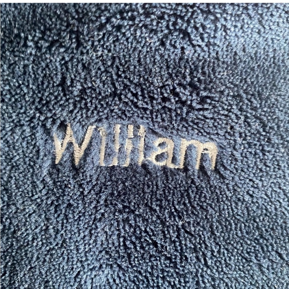 Baby Plush Robe William Monogram - Picture 3 of 3